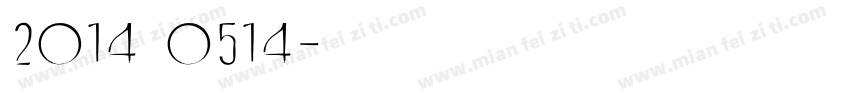 2014 0514字体转换